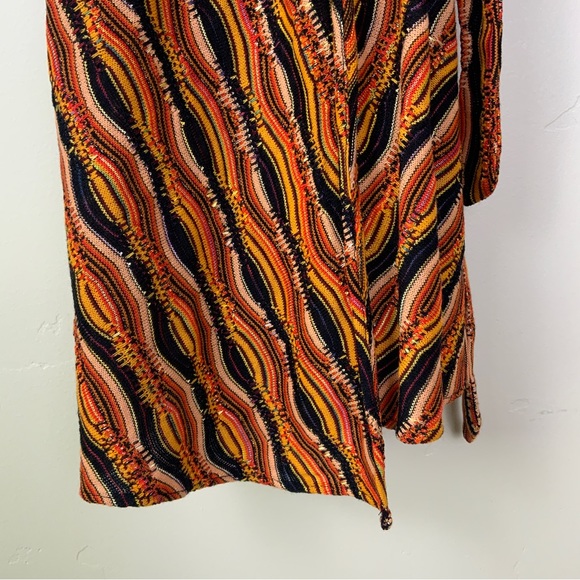 Eva Franco Flare Wrap Patterned Knit Dress Size 2 - Picture 6 of 12